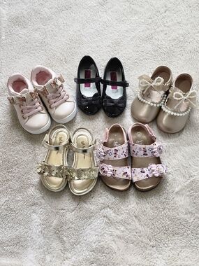 Toddler/Baby Girls Size 6 Variety Footwear Bundle
